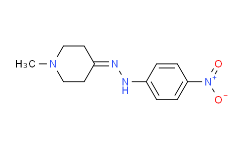 CAS No. 75912-39-9, 1-Methyl-4-(2-(4-nitrophenyl)hydrazono)piperidine