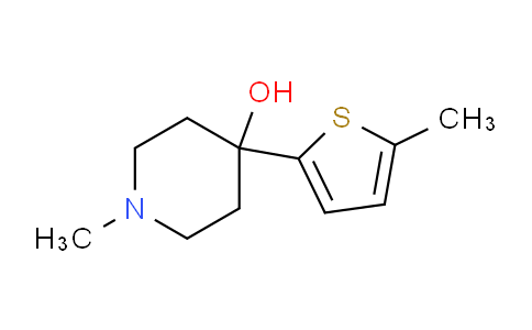 CAS No. 1443347-03-2, 1-Methyl-4-(5-methylthiophen-2-yl)piperidin-4-ol