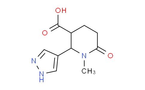 CAS No. 1707562-84-2, 1-Methyl-6-oxo-2-(1H-pyrazol-4-yl)piperidine-3-carboxylic acid