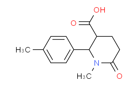 CAS No. 1255781-70-4, 1-Methyl-6-oxo-2-(p-tolyl)piperidine-3-carboxylic acid