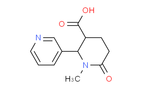 CAS No. 1409430-27-8, 1-Methyl-6-oxo-2-(pyridin-3-yl)piperidine-3-carboxylic acid