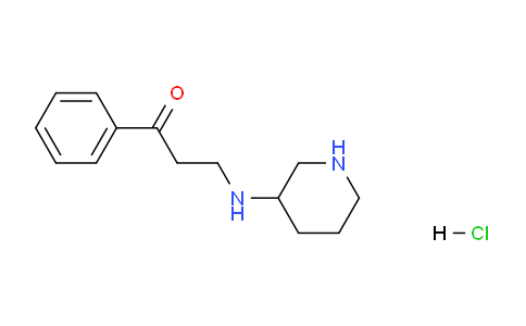 CAS No. 1185317-59-2, 1-Phenyl-3-(piperidin-3-ylamino)propan-1-one hydrochloride