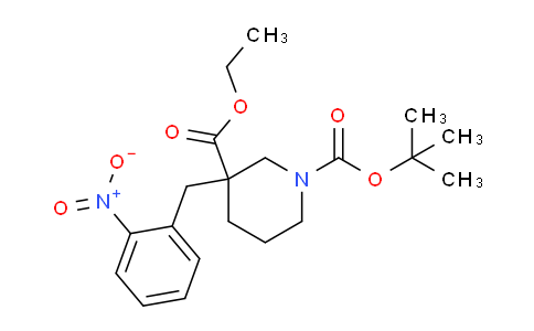 CAS No. 189320-44-3, 1-tert-Butyl 3-ethyl 3-(2-nitrobenzyl)piperidine-1,3-dicarboxylate