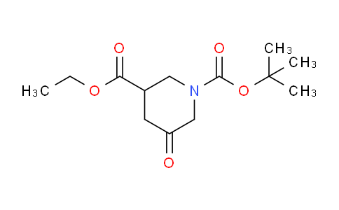 CAS No. 1303974-24-4, 1-tert-Butyl 3-ethyl 5-oxopiperidine-1,3-dicarboxylate
