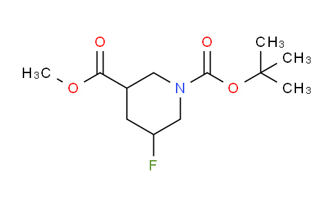 CAS No. 1241725-65-4, 1-tert-Butyl 3-methyl 5-fluoropiperidine-1,3-dicarboxylate