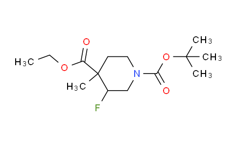 CAS No. 1334416-25-9, 1-tert-Butyl 4-ethyl 3-fluoro-4-methylpiperidine-1,4-dicarboxylate