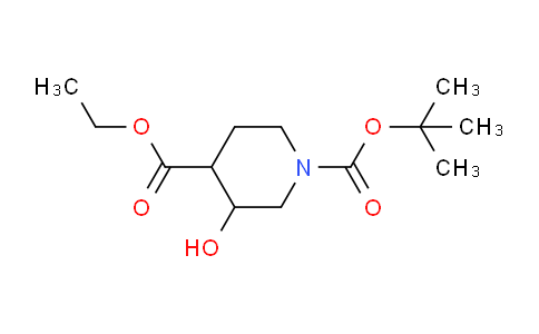 CAS No. 217488-49-8, 1-tert-Butyl 4-ethyl 3-hydroxypiperidine-1,4-dicarboxylate