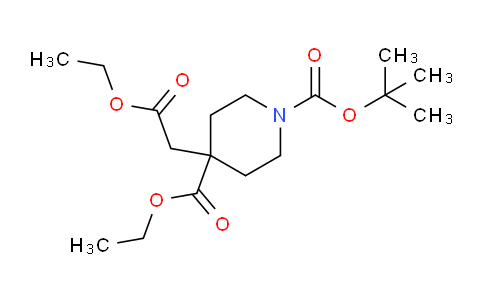 CAS No. 867009-56-1, 1-tert-Butyl 4-ethyl 4-(2-ethoxy-2-oxoethyl)piperidine-1,4-dicarboxylate