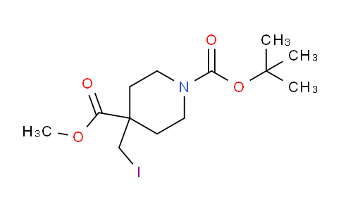CAS No. 948895-07-6, 1-tert-Butyl 4-methyl 4-(iodomethyl)piperidine-1,4-dicarboxylate