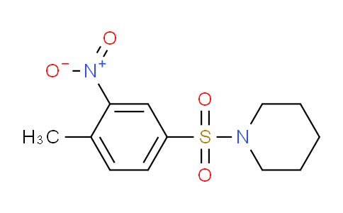 CAS No. 91558-67-7, 1-[(4-Methyl-3-nitrobenzene)sulfonyl]piperidine