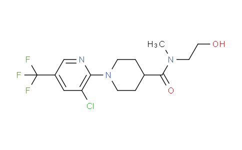 CAS No. 303150-26-7, 1-[3-Chloro-5-(trifluoromethyl)-2-pyridinyl]-2-N-(2-hydroxyethyl)-N-methyl-4-piperidinecarboxamide