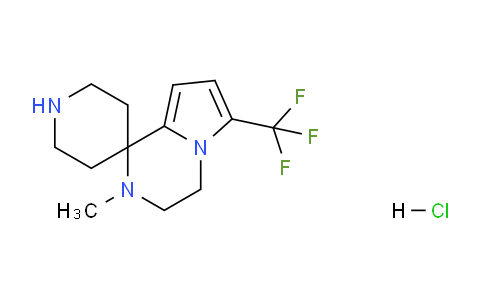 CAS No. 1956334-55-6, 2'-Methyl-6'-(trifluoromethyl)-3',4'-dihydro-2'H-spiro[piperidine-4,1'-pyrrolo[1,2-a]pyrazine] hydrochloride