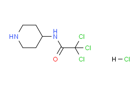 CAS No. 1219979-92-6, 2,2,2-Trichloro-N-(piperidin-4-yl)acetamide hydrochloride