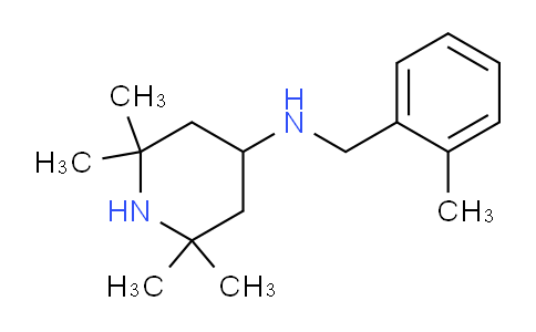CAS No. 626213-04-5, 2,2,6,6-Tetramethyl-N-(2-methylbenzyl)piperidin-4-amine