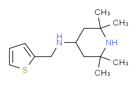 CAS No. 626212-88-2, 2,2,6,6-Tetramethyl-N-(thiophen-2-ylmethyl)piperidin-4-amine