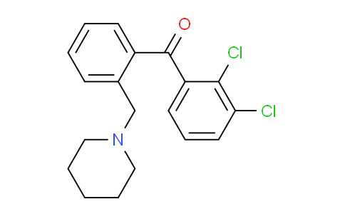 CAS No. 898773-65-4, 2,3-Dichloro-2'-piperidinomethyl benzophenone