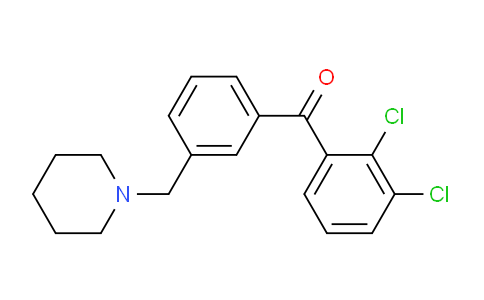 CAS No. 898793-48-1, 2,3-Dichloro-3'-piperidinomethyl benzophenone
