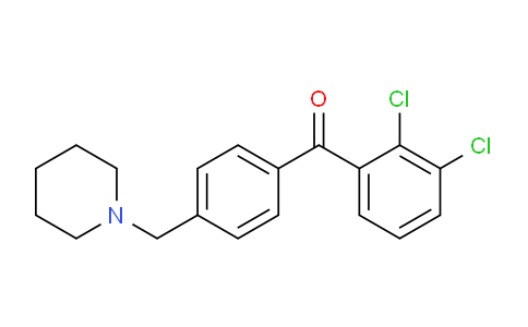 CAS No. 898775-53-6, 2,3-Dichloro-4'-piperidinomethyl benzophenone