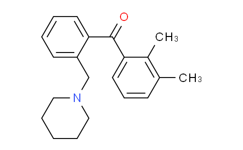 CAS No. 898773-21-2, 2,3-Dimethyl-2'-piperidinomethyl benzophenone
