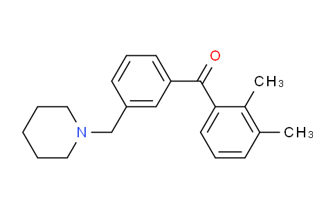 CAS No. 898793-08-3, 2,3-Dimethyl-3'-piperidinomethyl benzophenone