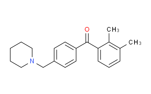 CAS No. 898771-46-5, 2,3-Dimethyl-4'-piperidinomethyl benzophenone