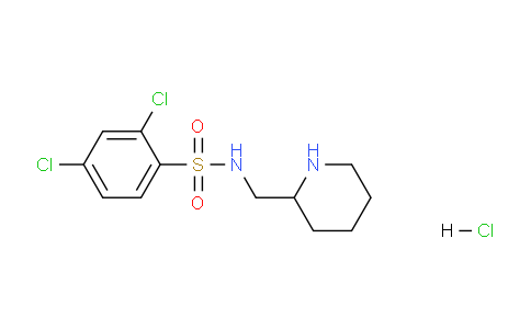 CAS No. 1353948-07-8, 2,4-Dichloro-N-(piperidin-2-ylmethyl)benzenesulfonamide hydrochloride