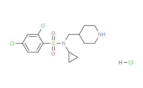 CAS No. 1353965-80-6, 2,4-Dichloro-N-cyclopropyl-N-(piperidin-4-ylmethyl)benzenesulfonamide hydrochloride