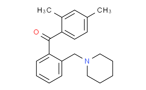 CAS No. 898773-24-5, 2,4-Dimethyl-2'-piperidinomethyl benzophenone
