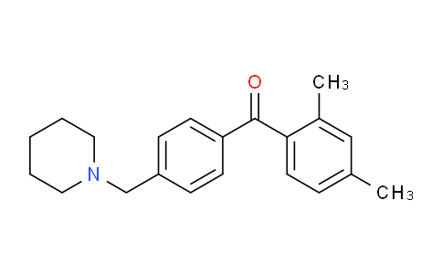CAS No. 898771-49-8, 2,4-Dimethyl-4'-piperidinomethyl benzophenone