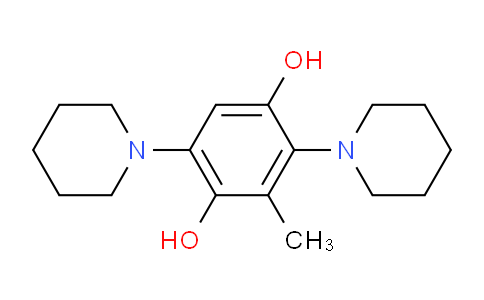 CAS No. 1753-68-0, 2,5-Bispiperidin-1-ylmethylbenzene-1,4-diol