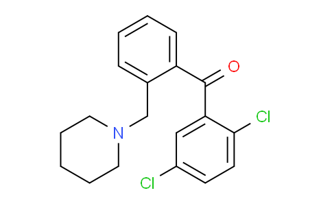 CAS No. 898773-69-8, 2,5-Dichloro-2'-piperidinomethyl benzophenone