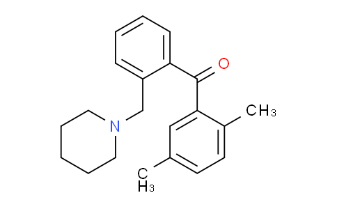 CAS No. 898773-27-8, 2,5-Dimethyl-2'-piperidinomethyl benzophenone