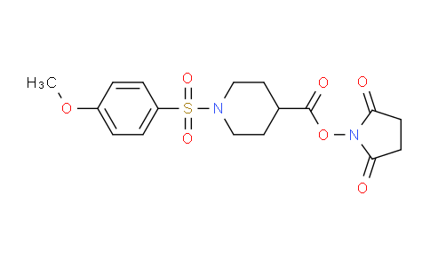 903853-23-6 | 2,5-Dioxopyrrolidin-1-yl 1-((4-methoxyphenyl)sulfonyl)piperidine-4-carboxylate