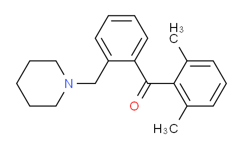 CAS No. 898773-30-3, 2,6-Dimethyl-2'-piperidinomethyl benzophenone