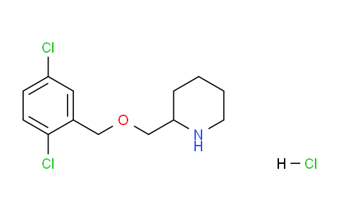 CAS No. 1289386-42-0, 2-(((2,5-Dichlorobenzyl)oxy)methyl)piperidine hydrochloride