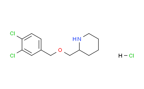 CAS No. 1289385-61-0, 2-(((3,4-Dichlorobenzyl)oxy)methyl)piperidine hydrochloride
