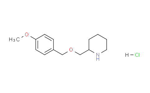 CAS No. 1353984-54-9, 2-(((4-Methoxybenzyl)oxy)methyl)piperidine hydrochloride