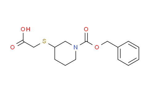 CAS No. 1353971-17-1, 2-((1-((Benzyloxy)carbonyl)piperidin-3-yl)thio)acetic acid