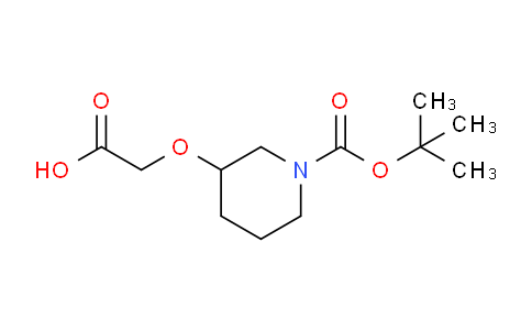 CAS No. 231622-09-6, 2-((1-(tert-Butoxycarbonyl)piperidin-3-yl)oxy)acetic acid