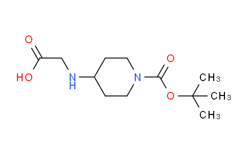 CAS No. 1154101-11-7, 2-((1-(tert-Butoxycarbonyl)piperidin-4-yl)amino)acetic acid