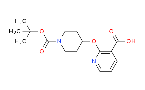 CAS No. 1086392-92-8, 2-((1-(tert-Butoxycarbonyl)piperidin-4-yl)oxy)nicotinic acid