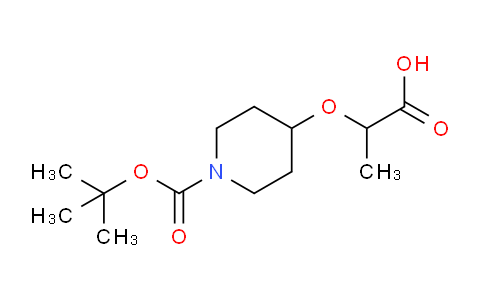 CAS No. 952486-65-6, 2-((1-(tert-Butoxycarbonyl)piperidin-4-yl)oxy)propanoic acid
