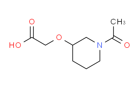 CAS No. 127958-78-5, 2-((1-Acetylpiperidin-3-yl)oxy)acetic acid
