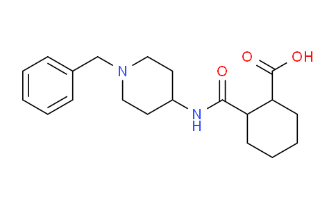 CAS No. 847475-59-6, 2-((1-Benzylpiperidin-4-yl)carbamoyl)cyclohexanecarboxylic acid