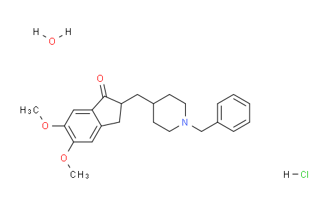 CAS No. 884740-09-4, 2-((1-Benzylpiperidin-4-yl)methyl)-5,6-dimethoxy-2,3-dihydro-1H-inden-1-one hydrochloride hydrate