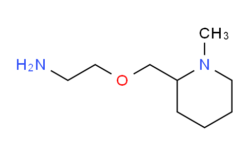 CAS No. 1353975-79-7, 2-((1-Methylpiperidin-2-yl)methoxy)ethanamine