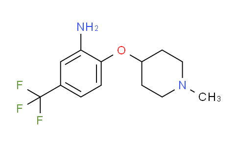 CAS No. 494777-68-3, 2-((1-Methylpiperidin-4-yl)oxy)-5-(trifluoromethyl)aniline