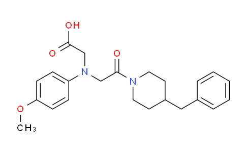 CAS No. 1142205-66-0, 2-((2-(4-Benzylpiperidin-1-yl)-2-oxoethyl)(4-methoxyphenyl)amino)acetic acid