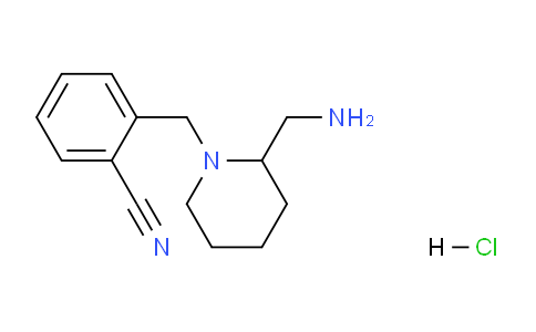 CAS No. 1353987-15-1, 2-((2-(Aminomethyl)piperidin-1-yl)methyl)benzonitrile hydrochloride
