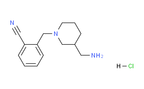CAS No. 1353964-88-1, 2-((3-(Aminomethyl)piperidin-1-yl)methyl)benzonitrile hydrochloride